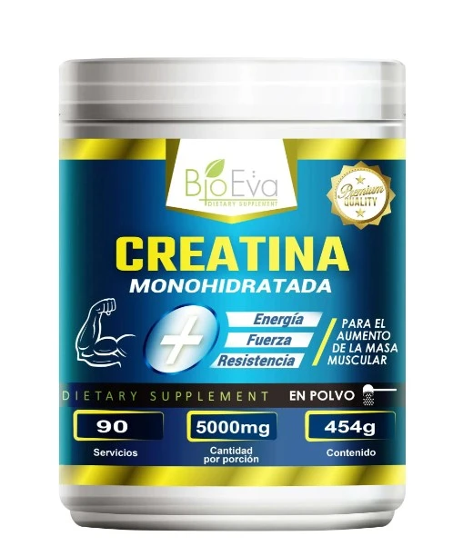 Creatina en polvo Monohidratada Bioeva 454g